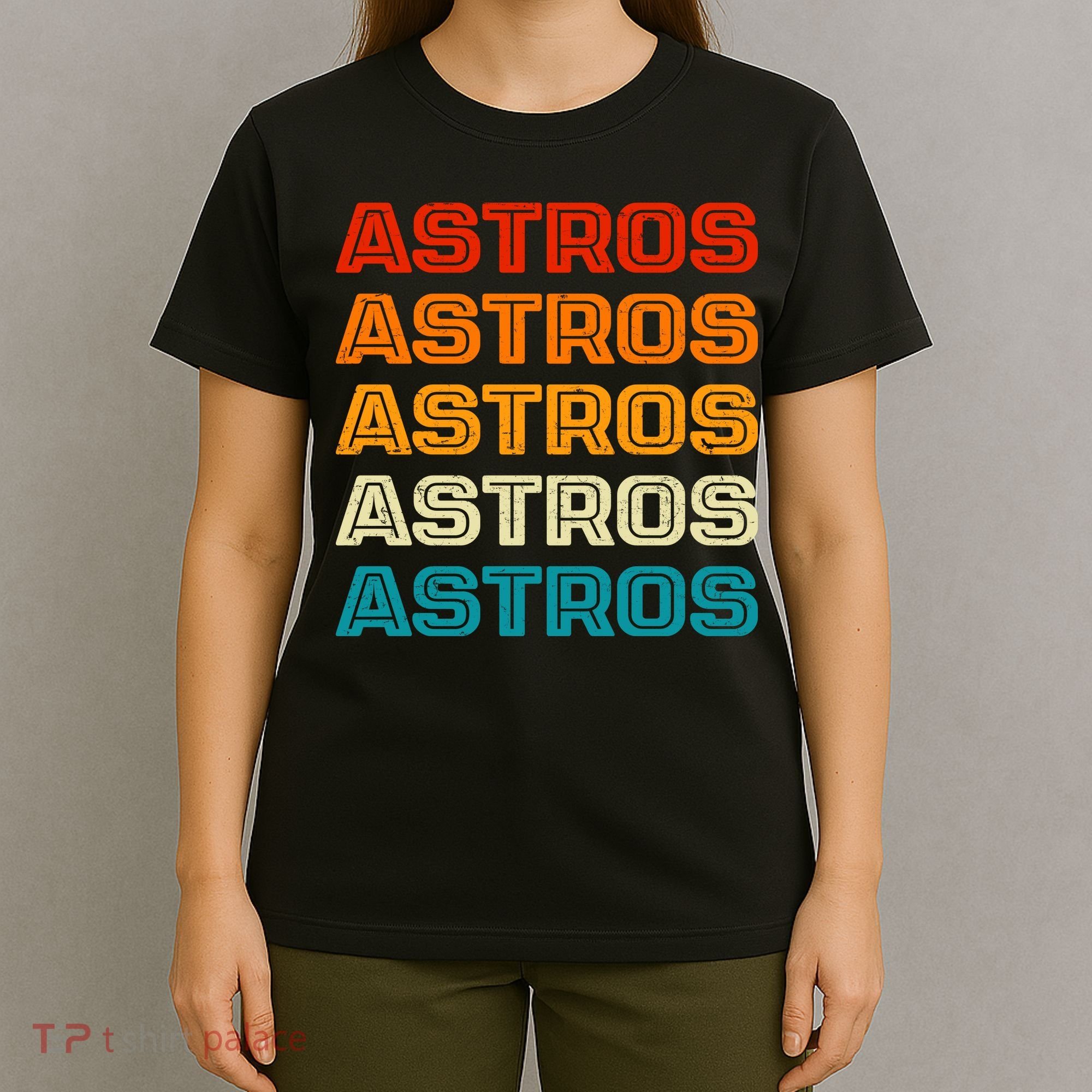 Astros Houston Retro Colorful T-Shirt