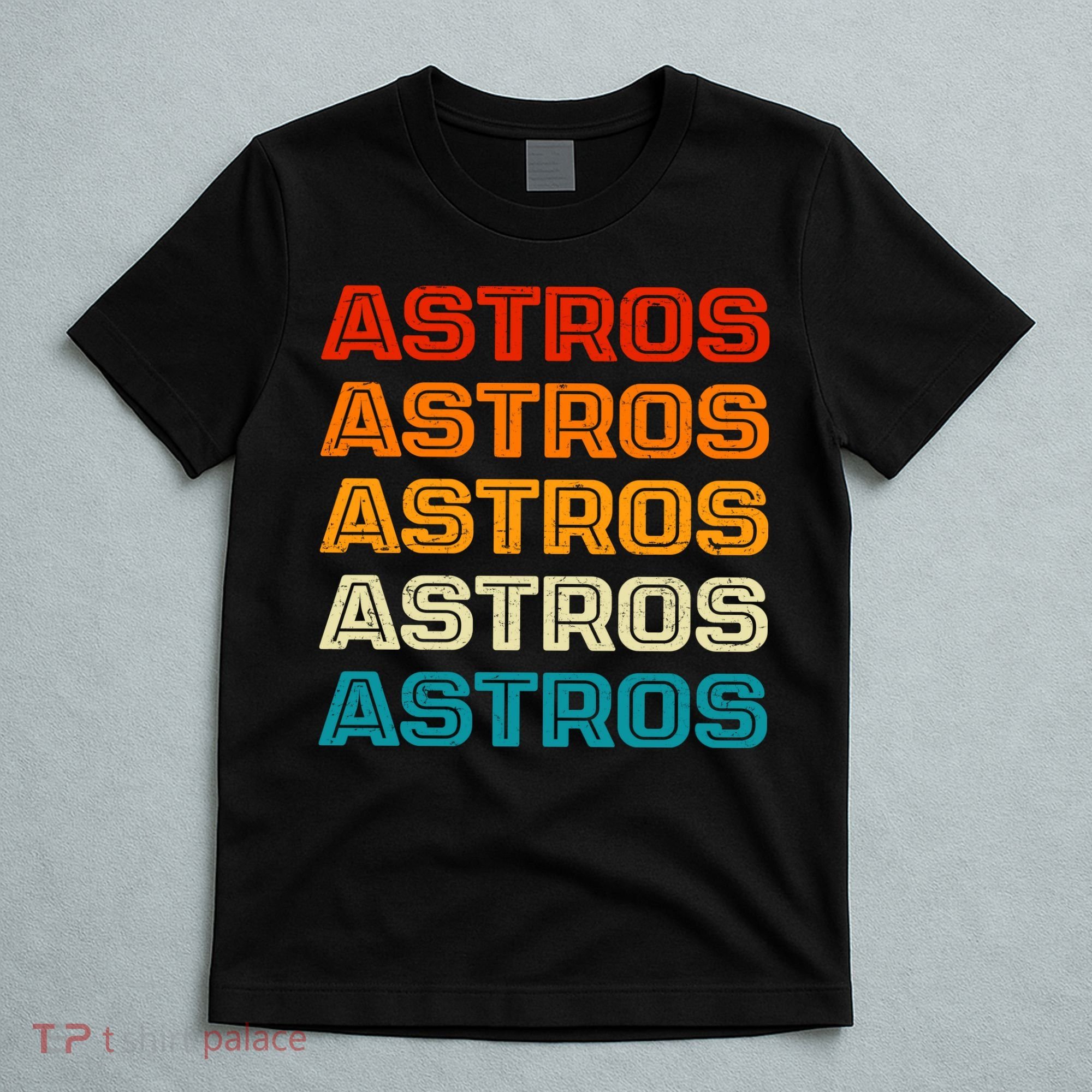 Astros Houston Retro Colorful T-Shirt