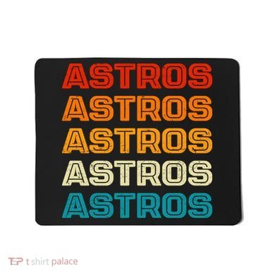 Astros Houston Retro Colorful Mousepad