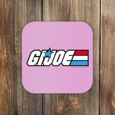 American Hero Red White & Blue Simple Logo Coaster