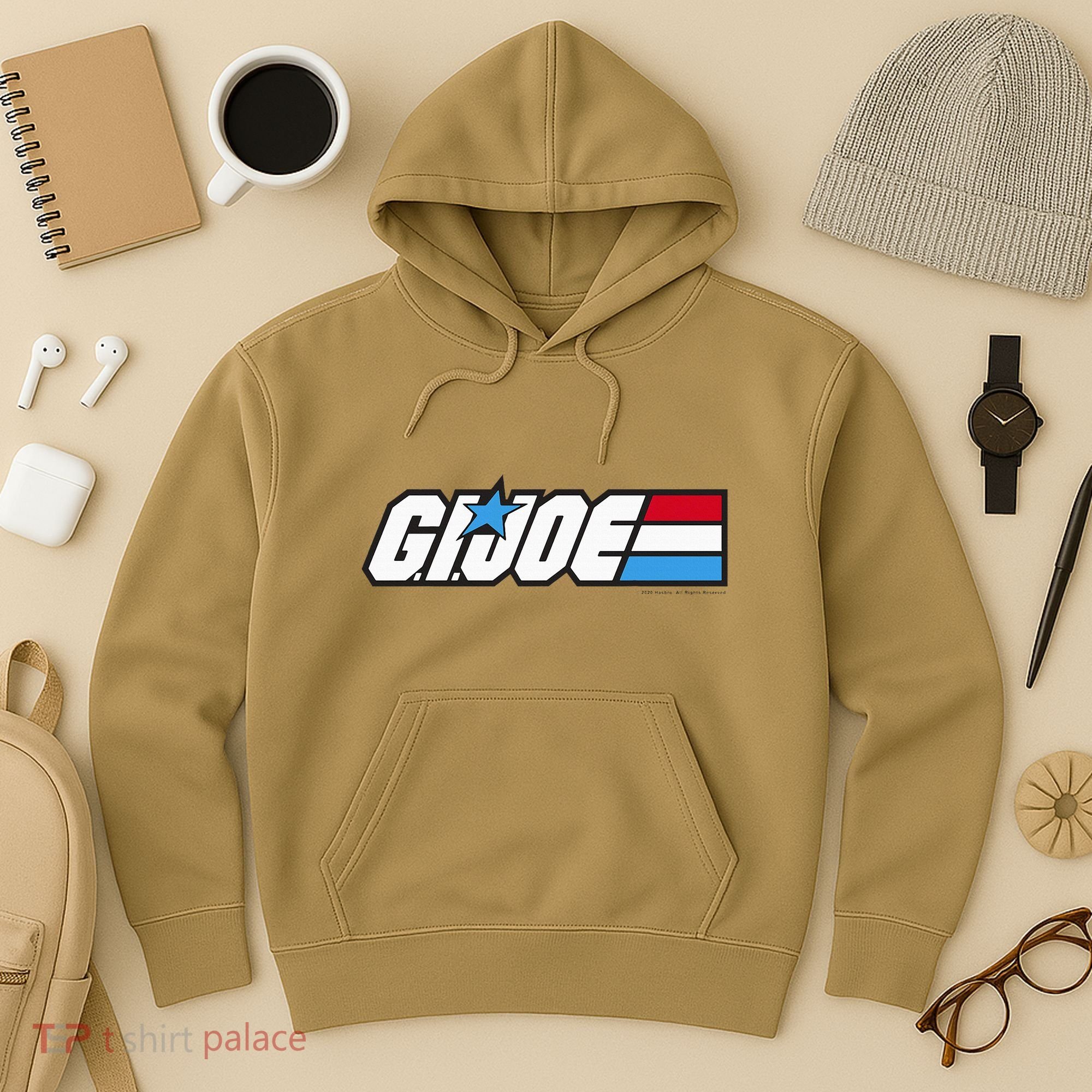 American Hero Red White & Blue Simple Logo Hoodie