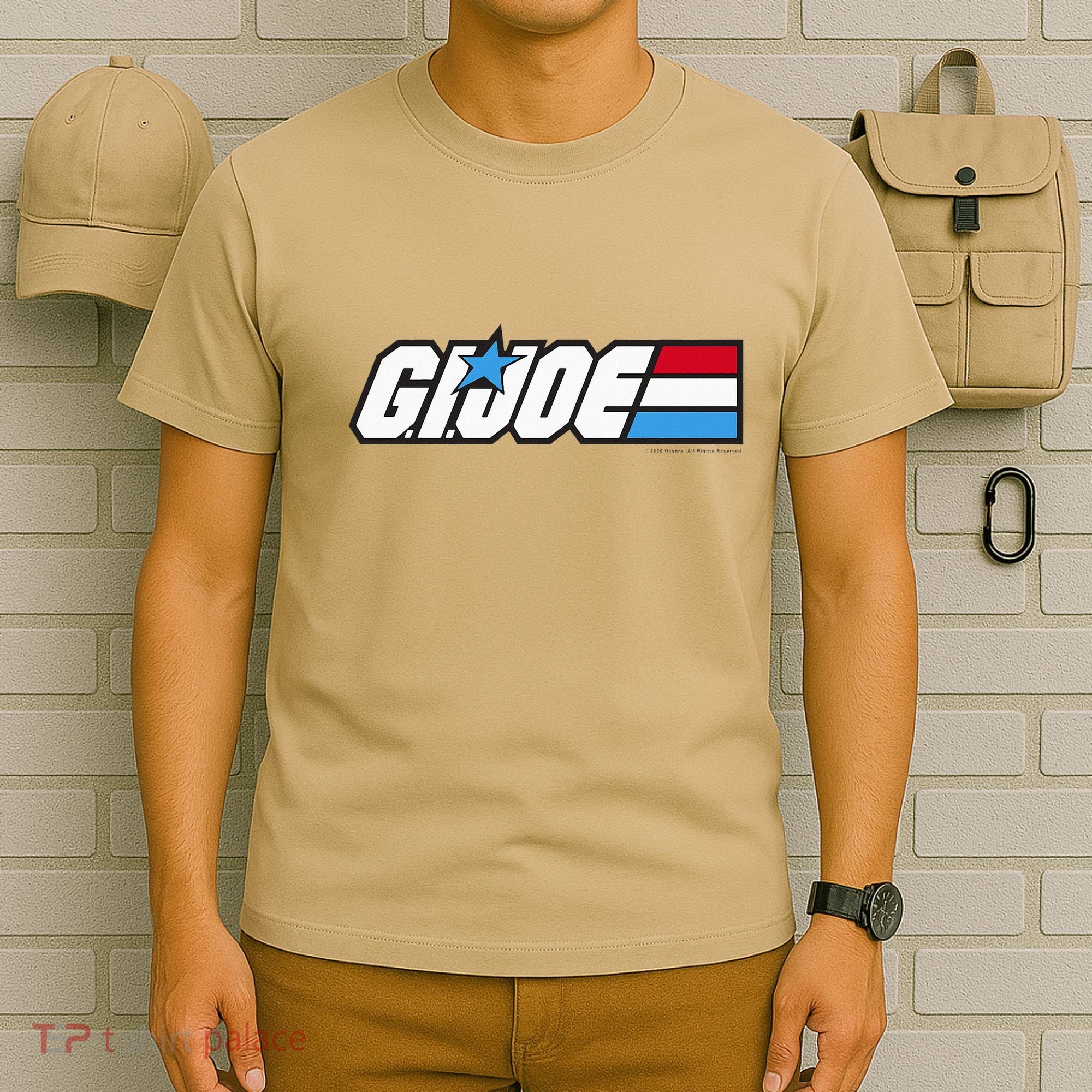 American Hero Red White & Blue Simple Logo T-Shirt