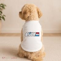 American Hero Red White & Blue Simple Logo Doggie Tank thumb 2