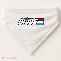 American Hero Red White & Blue Simple Logo USA-Made Doggie Bandana thumb 0