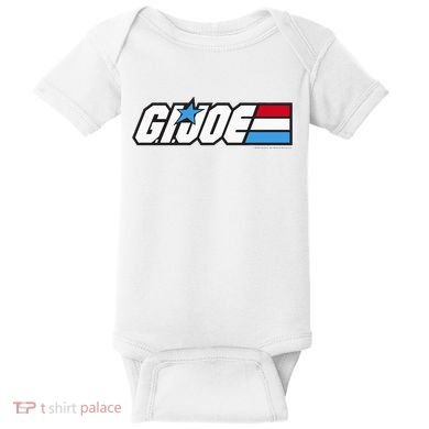 American Hero Red White & Blue Simple Logo Baby Bodysuit
