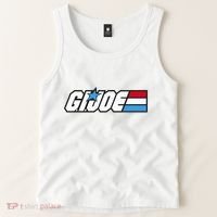 American Hero Red White & Blue Simple Logo Tank Top thumb 2
