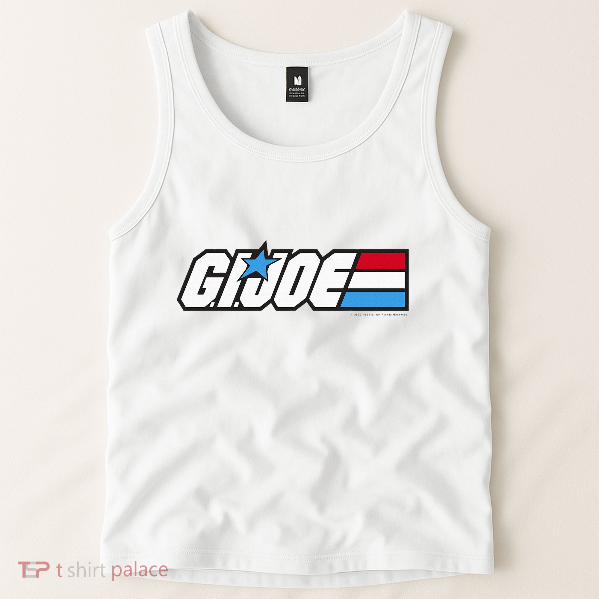 American Hero Red White & Blue Simple Logo Tank Top