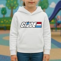 American Hero Red White & Blue Simple Logo Kids Hoodie thumb 3