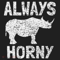 Always Horny Rhino Funny Happy Valentine's Day Beanie thumb 2