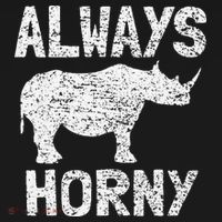 Always Horny Rhino Funny Happy Valentine's Day Tank Top thumb 6