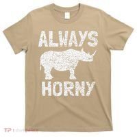 Always Horny Rhino Funny Happy Valentine's Day T-Shirt thumb 0