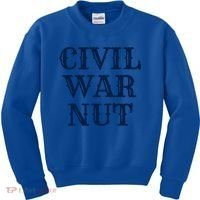 American History Reenactor Us Civil War Nut Gift Kids Sweatshirt thumb 0