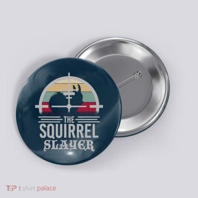 Animal Hunting Squirrel Hunter Squirrel Button