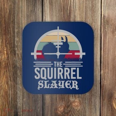 Animal Hunting Squirrel Hunter Squirrel Coaster