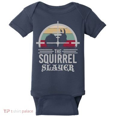 Animal Hunting Squirrel Hunter Squirrel Baby Bodysuit