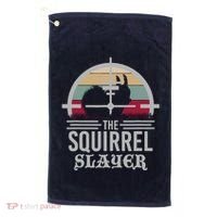 Animal Hunting Squirrel Hunter Squirrel Golf Towel thumb 0