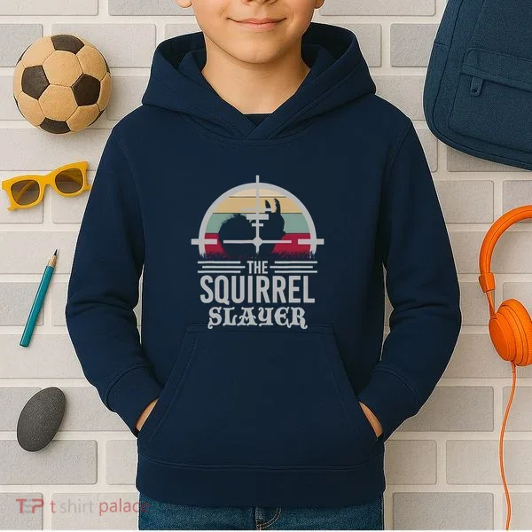 Animal Hunting Squirrel Hunter Squirrel Kids Hoodie