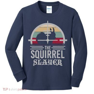 Animal Hunting Squirrel Hunter Squirrel Kids Long Sleeve Shirt
