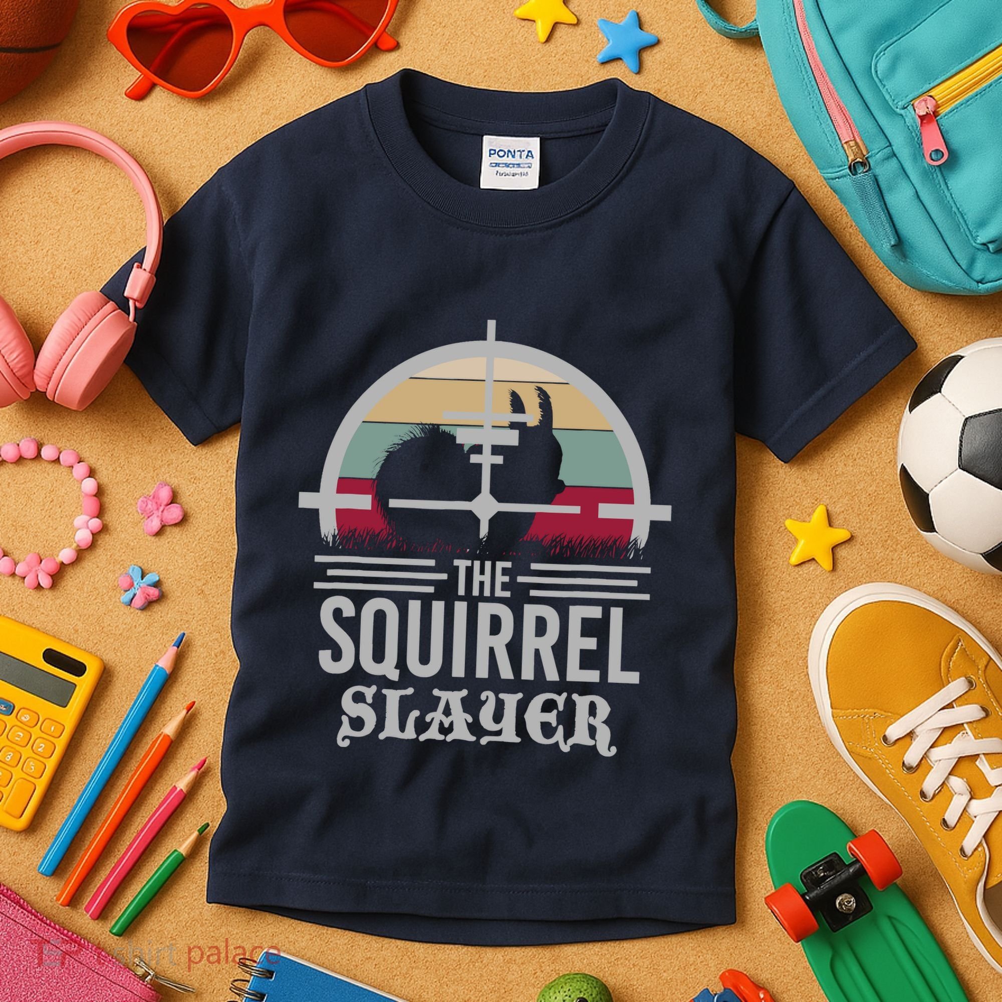 Animal Hunting Squirrel Hunter Squirrel Kids T-Shirt