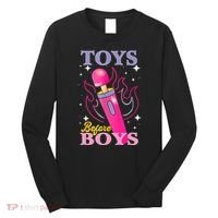 Adult Humor Saying Toys Before Boy Funny Long Sleeve Shirt thumb 0