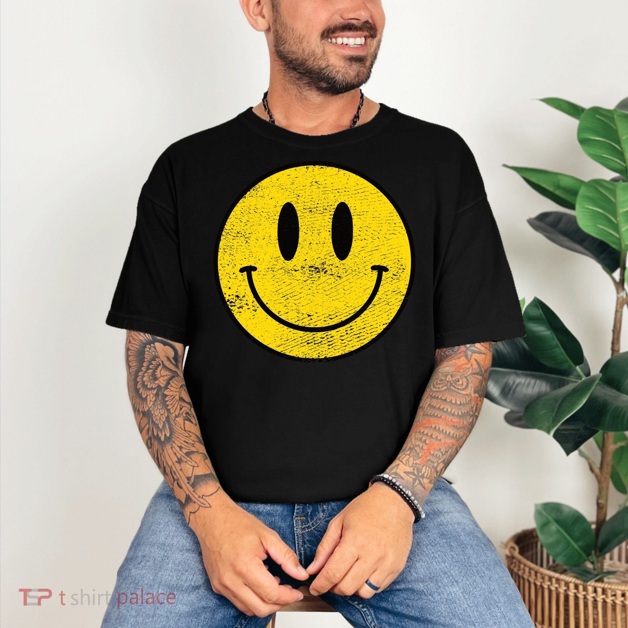 ACID HOUSE SMILEY TECHNO RAVE DJ FESTIVAL Comfort Colors T-Shirt