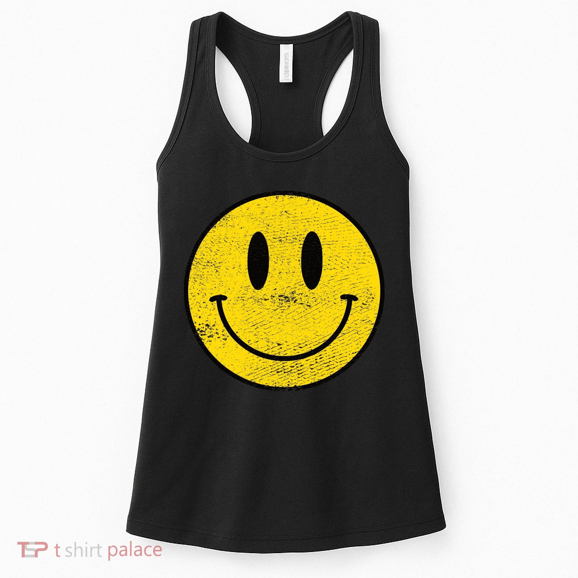 ACID HOUSE SMILEY TECHNO RAVE DJ FESTIVAL Women's Tank Top