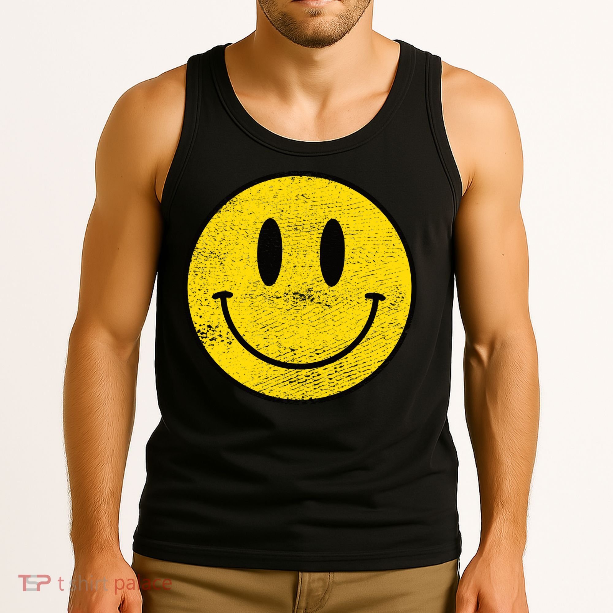 ACID HOUSE SMILEY TECHNO RAVE DJ FESTIVAL Tank Top