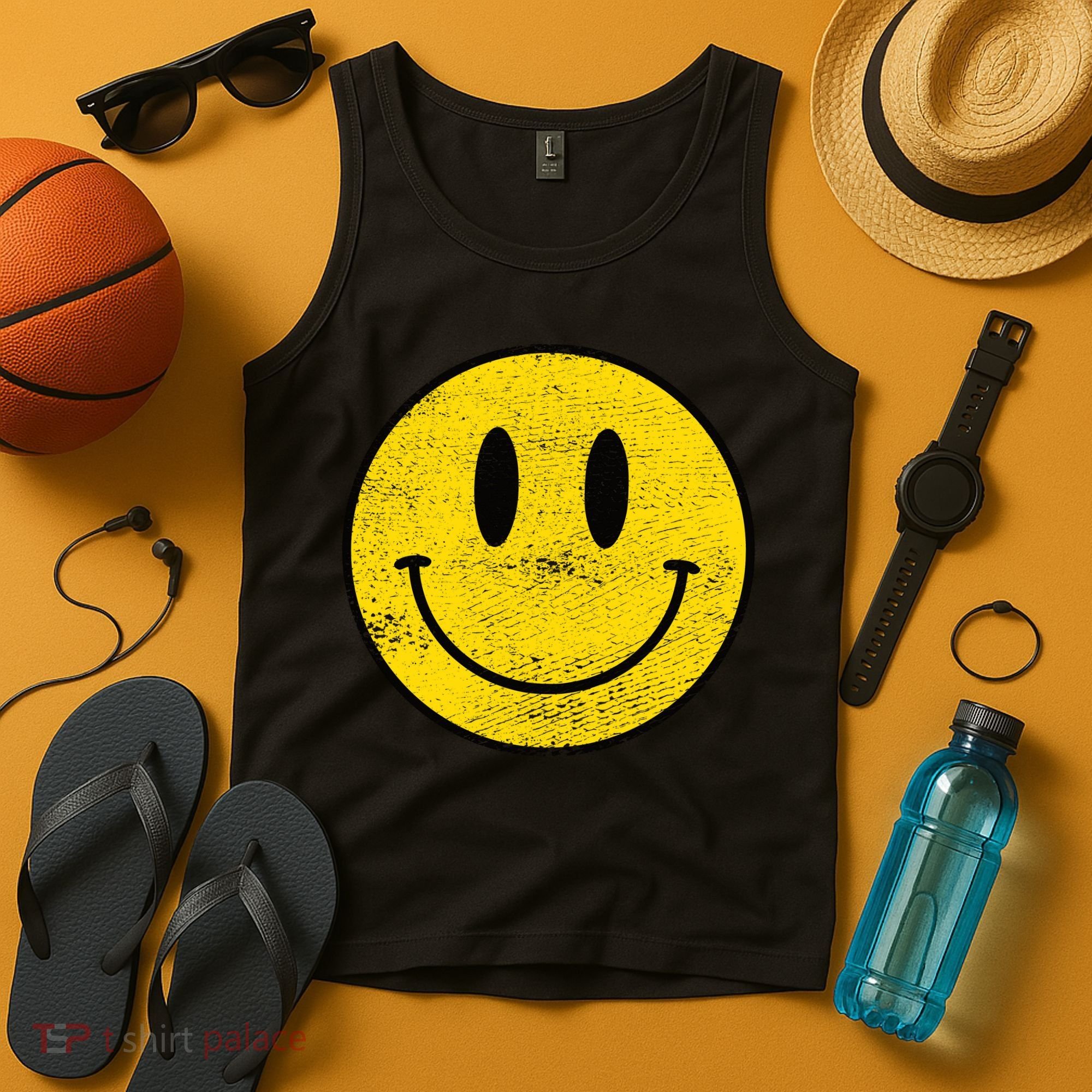 ACID HOUSE SMILEY TECHNO RAVE DJ FESTIVAL Tank Top