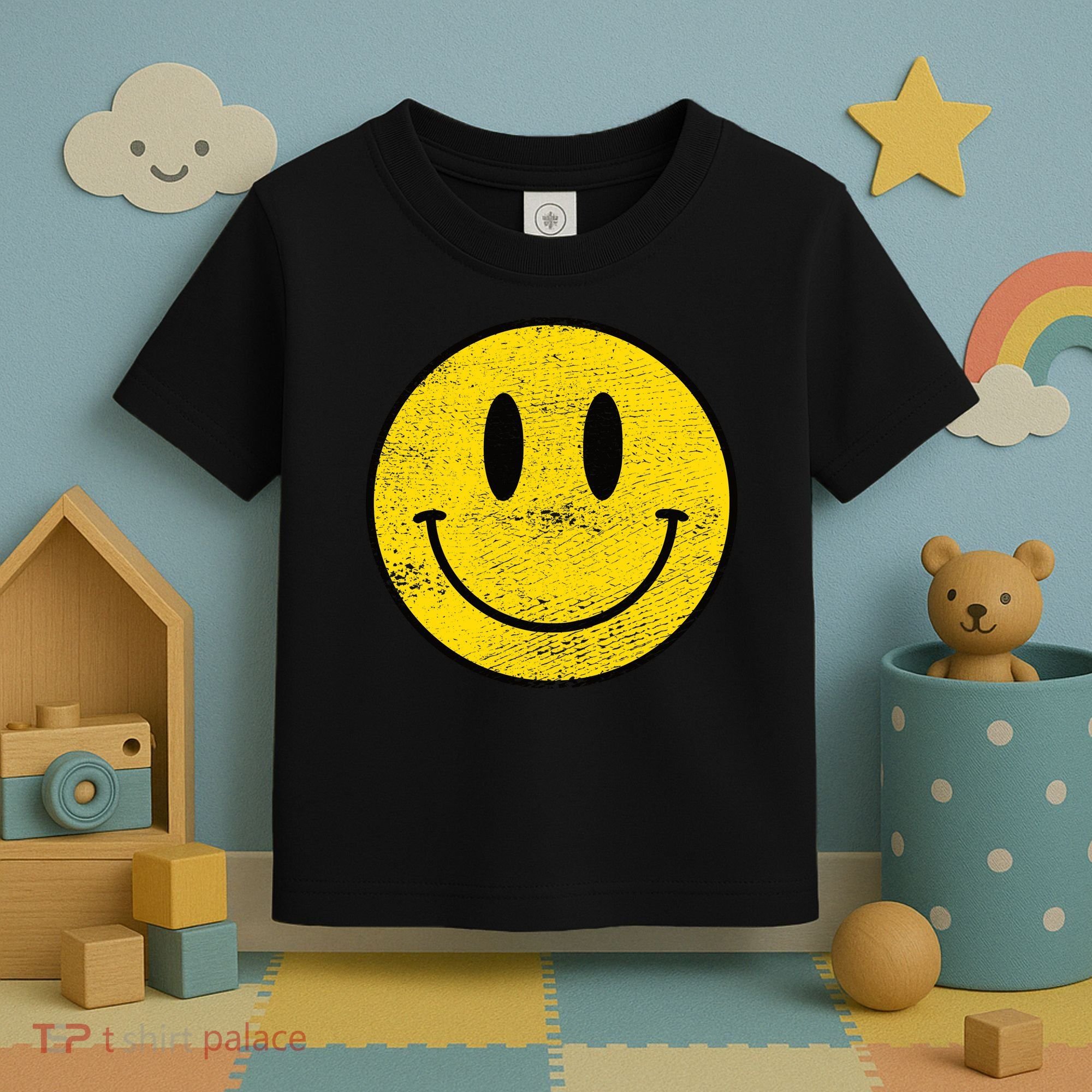 ACID HOUSE SMILEY TECHNO RAVE DJ FESTIVAL Toddler T-Shirt