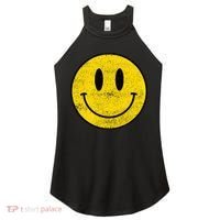 ACID HOUSE SMILEY TECHNO RAVE DJ FESTIVAL Women's Perfect Tri Rocker Tank thumb 0