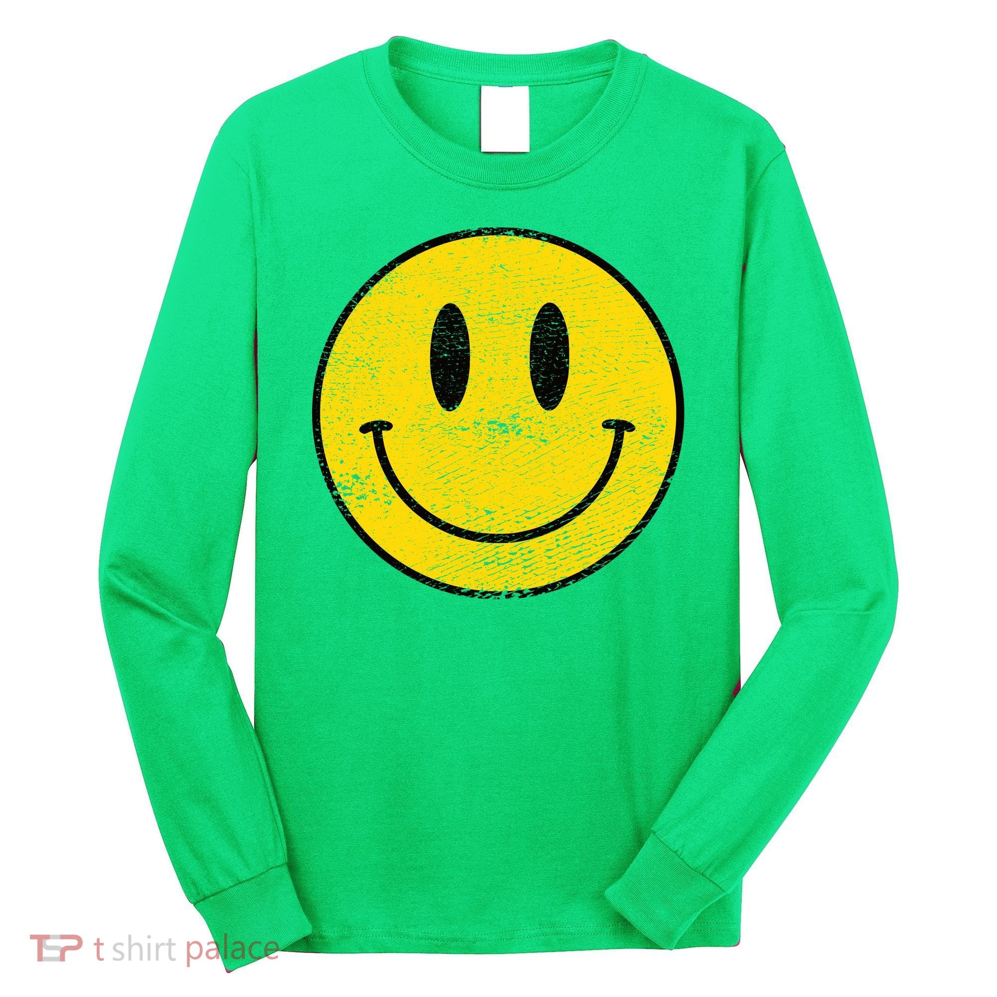 ACID HOUSE SMILEY TECHNO RAVE DJ FESTIVAL Long Sleeve Shirt
