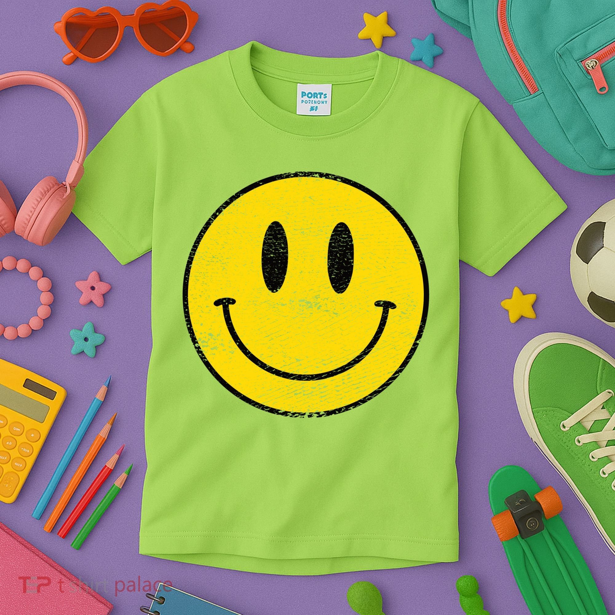 ACID HOUSE SMILEY TECHNO RAVE DJ FESTIVAL Kids T-Shirt