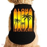 Aloha Hawaii Sunset Palm Trees Doggie Tank thumb 0