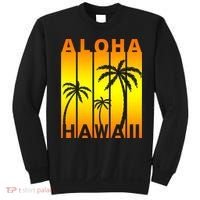 Aloha Hawaii Sunset Palm Trees Sweatshirt thumb 0