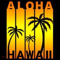 Aloha Hawaii Sunset Palm Trees T-Shirt thumb 7