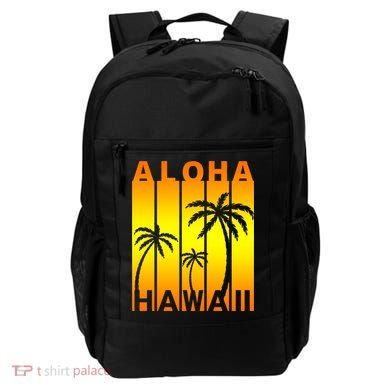 Aloha Hawaii Sunset Palm Trees Backpack