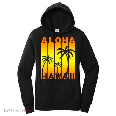 Aloha Hawaii Sunset Palm Trees Women's Hoodie