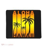 Aloha Hawaii Sunset Palm Trees Mousepad thumb 0
