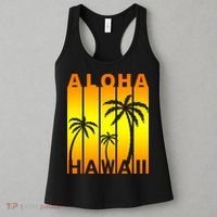 Aloha Hawaii Sunset Palm Trees Women's Tank Top thumb 3