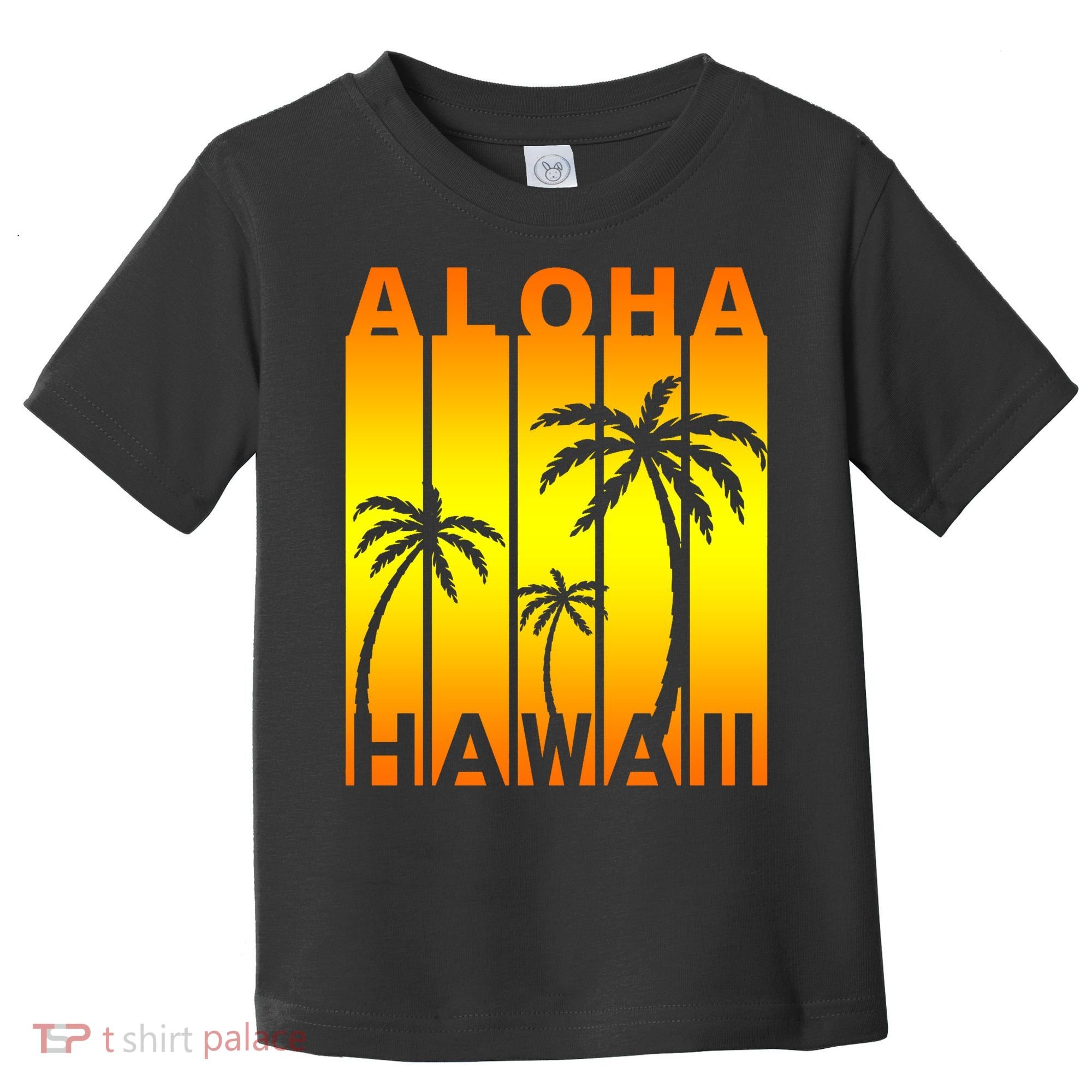 Aloha Hawaii Sunset Palm Trees Toddler T-Shirt