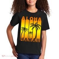 Aloha Hawaii Sunset Palm Trees Kids T-Shirt thumb 2