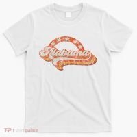 Alabama Home State Stars Retro Vintage Distressed 70s Style T-Shirt thumb 0