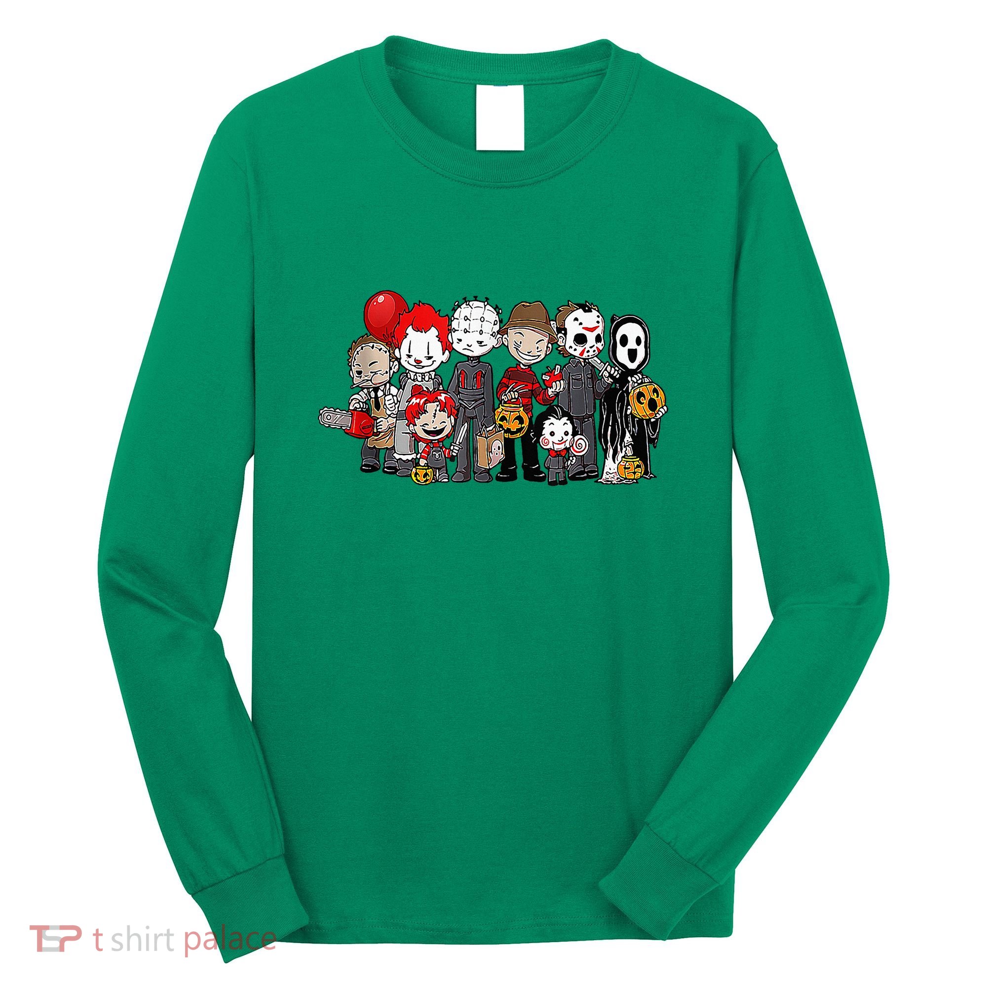 Anime Halloween Scary Horror Movie Christmas Long Sleeve Shirt