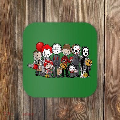 Anime Halloween Scary Horror Movie Christmas Coaster