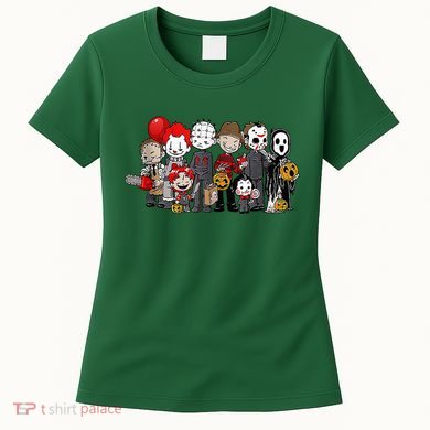 Anime Halloween Scary Horror Movie Christmas Women's T-Shirt