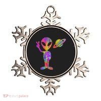 Alien Hippie Saturn Silhouette I Aliens Ufo Roswell Tie Dye Ornament thumb 0