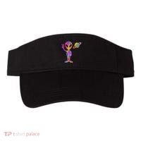 Alien Hippie Saturn Silhouette I Aliens Ufo Roswell Tie Dye Visor thumb 0