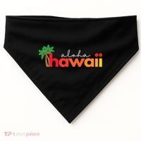 Aloha Hawaii Tropical Vacation USA-Made Doggie Bandana thumb 0