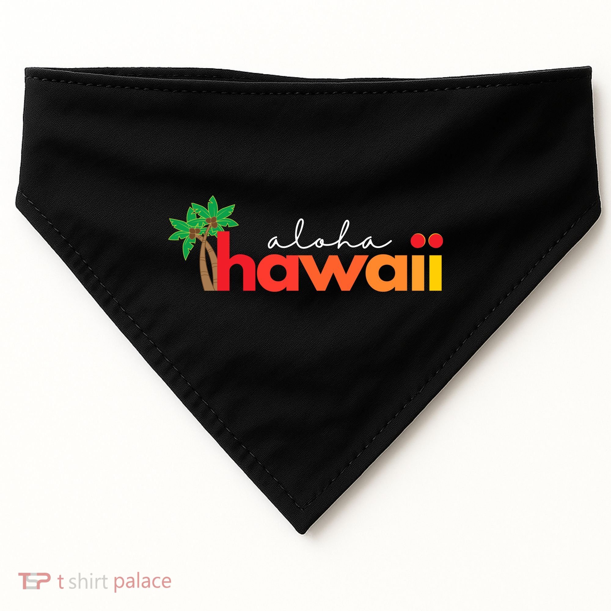 Aloha Hawaii Tropical Vacation USA-Made Doggie Bandana