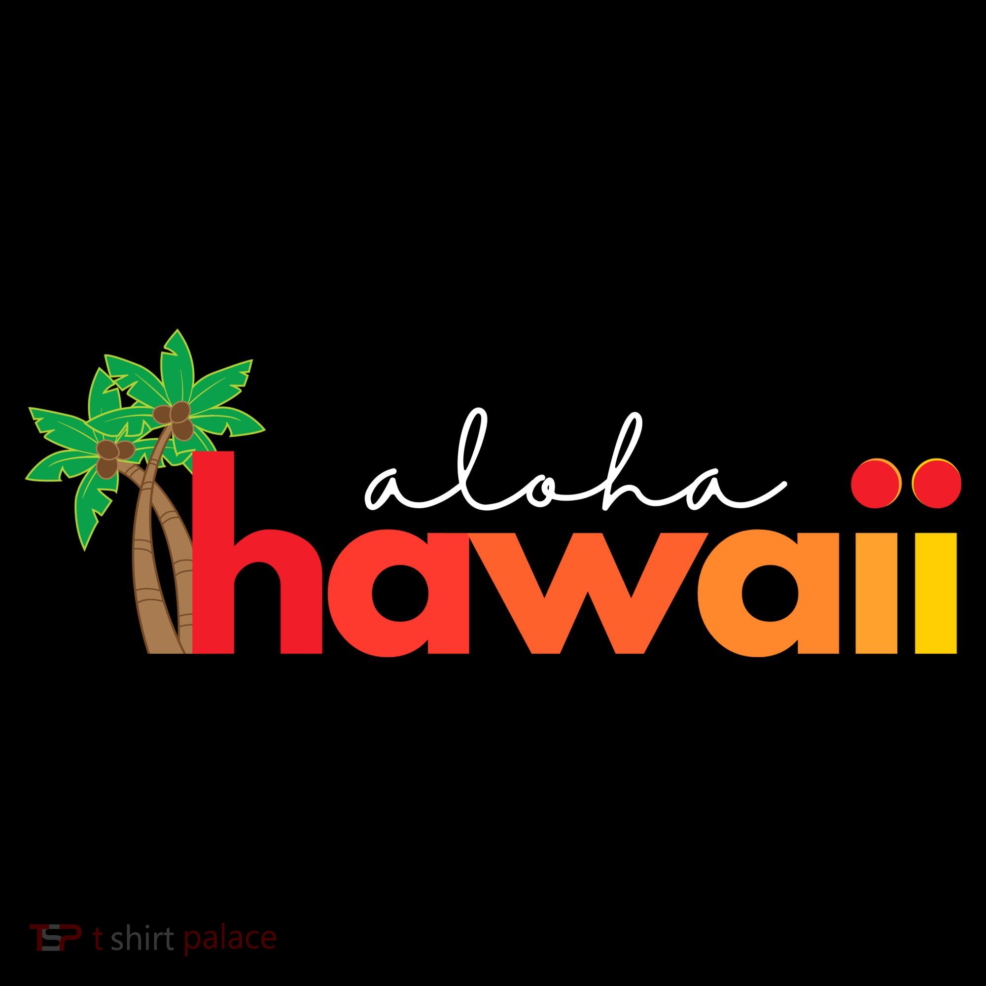 Aloha Hawaii Tropical Vacation USA-Made Doggie Bandana